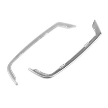 2Pcs Door Tweeter Slot Plug Stickers for F10 F11- 5 Series 2011-2013 ABS Chrome Door Speakers Frame