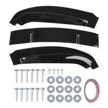 3 Stks Auto Voorbumper Splitter Lip Diffuser Spoiler Cover Guard voor 3-Serie E90 E91 LCI 320I 330I 2009-2012 Zwart