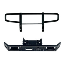 LD-P06 FrontstoßStange Aus Metall für LDRC LD-P06 LD P06 Unimog 1/12 RC Truck Car Upgrades Teile ZubehöR, Schwarz