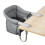 Hook On  Chair for Dining with Secure Clip Attachment, Easy Clean Fabric, Compact Grey Design 2