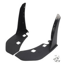 1Pair of Front Bumper Corner Spoiler Black Prevent Collision Front Side Corner Winglet for Mustang GT500 2014 to 2021