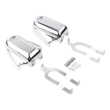 Motorcycle Bar Shield Rear Wheel Axle Covers Swingarm Cap for Softail FLSTC FLSTN Custom 2008-2017