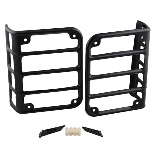 Rear Tail Light Guards Protector Covers Fit For   Jk Matte 07-17(Pair)