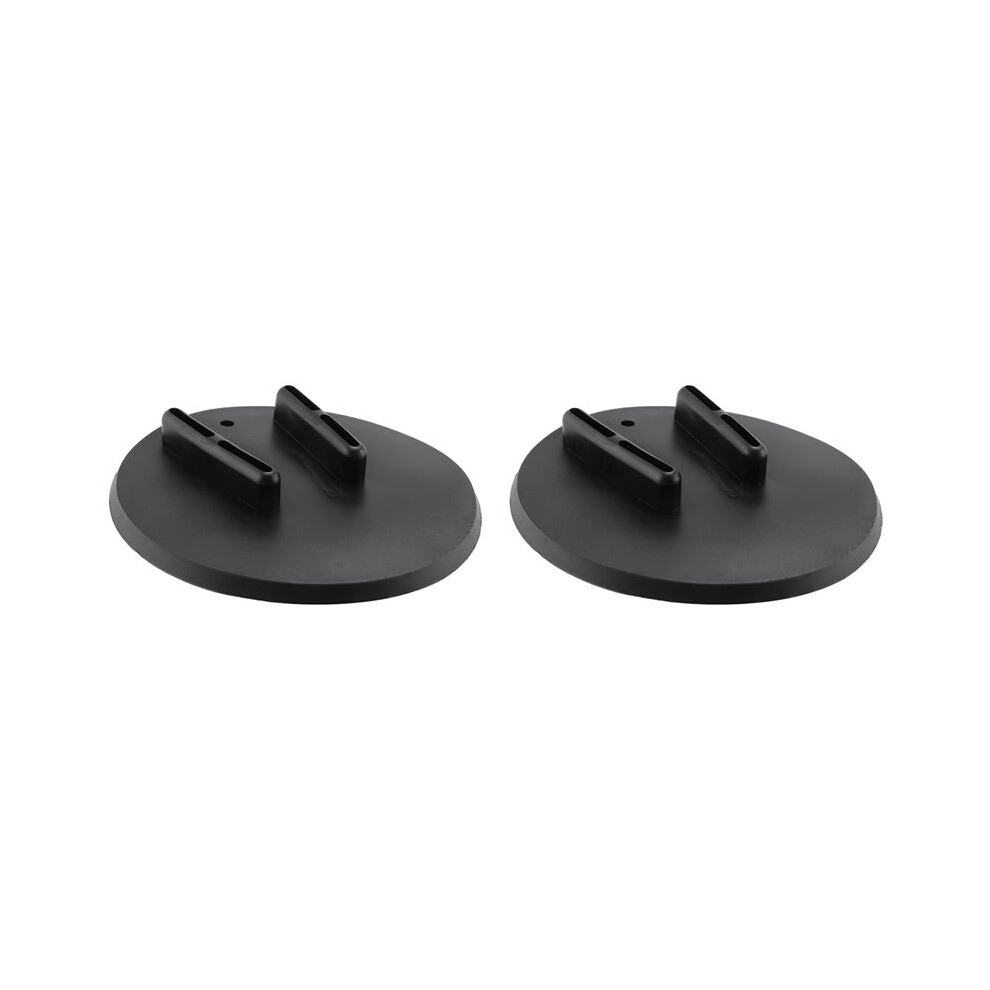 2X Motorcycle Kickstand Pad Kick Stand Coaster Puck For Touring Sportster Black 6031002524847