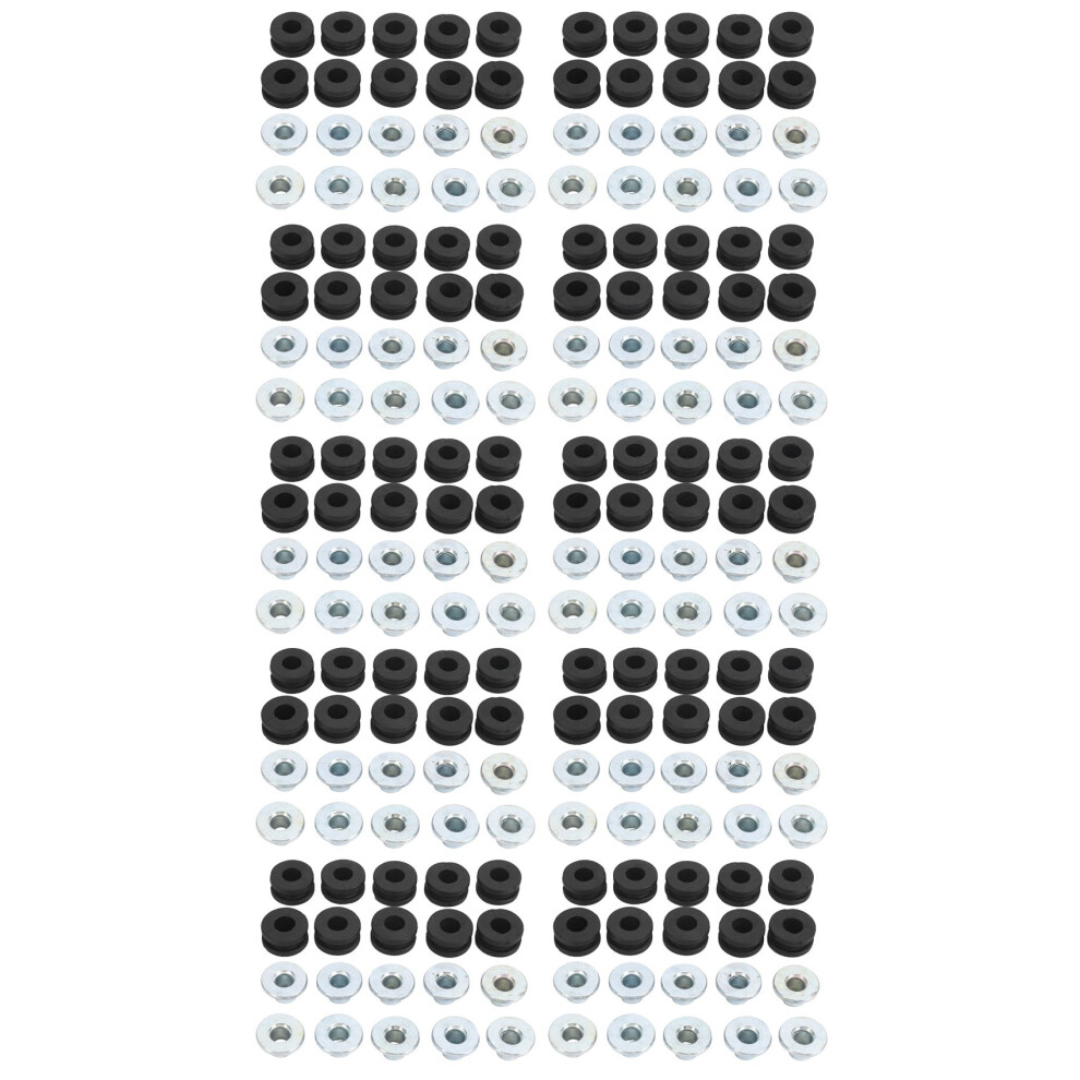100Pcs Motorcycle Rubber Grommets For For For For Fairings 4713755158457