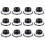12X Push Button Quick Release Car Hood Bonnet  Pin Lock Bumper Clip Black 1