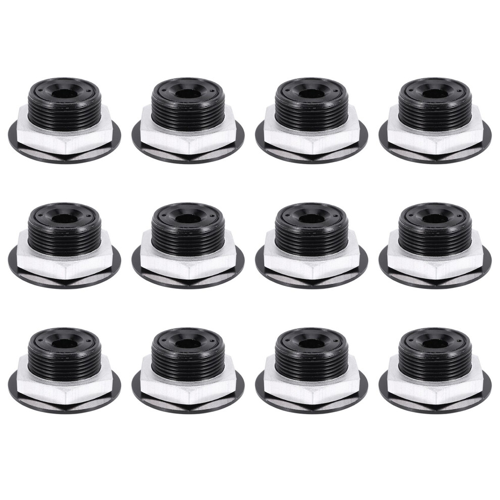 12X Push Button Quick Release Car Hood Bonnet Pin Lock Bumper Clip Black 6034026978443