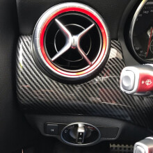 Car Carbon Fiber Dashboard Driver Side Decoraion Cover for - GLA CLA A-Class A200 A220 2015 2016 2017