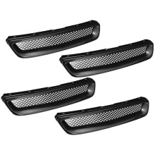 4X ABS Schwarz Auto Front StoßStangen Haube Grill für   EK CX DX EX HX LX Typ R 1996 1997 1998