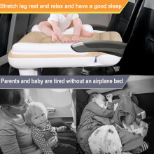 JANTEELGO Airplane Bed for Toddlers Baby Travel Essentials with Air Pu