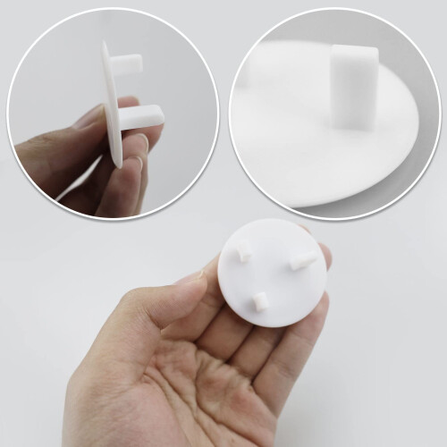 Plug Socket Covers UK White Baby Safety Socket Covers Electrical Outlet Socket Protectors Socket Caps for Unused Electrical Outlets 2
