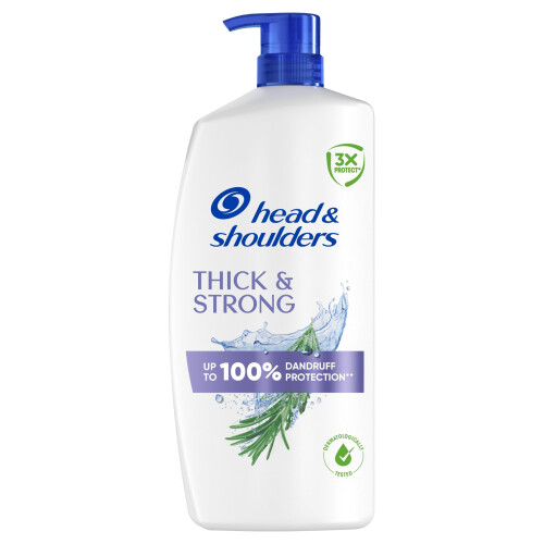 Head & Shoulders Head  Shoulders Thick  Strong AntiDandruff Shampoo 800ml Pump With Ros