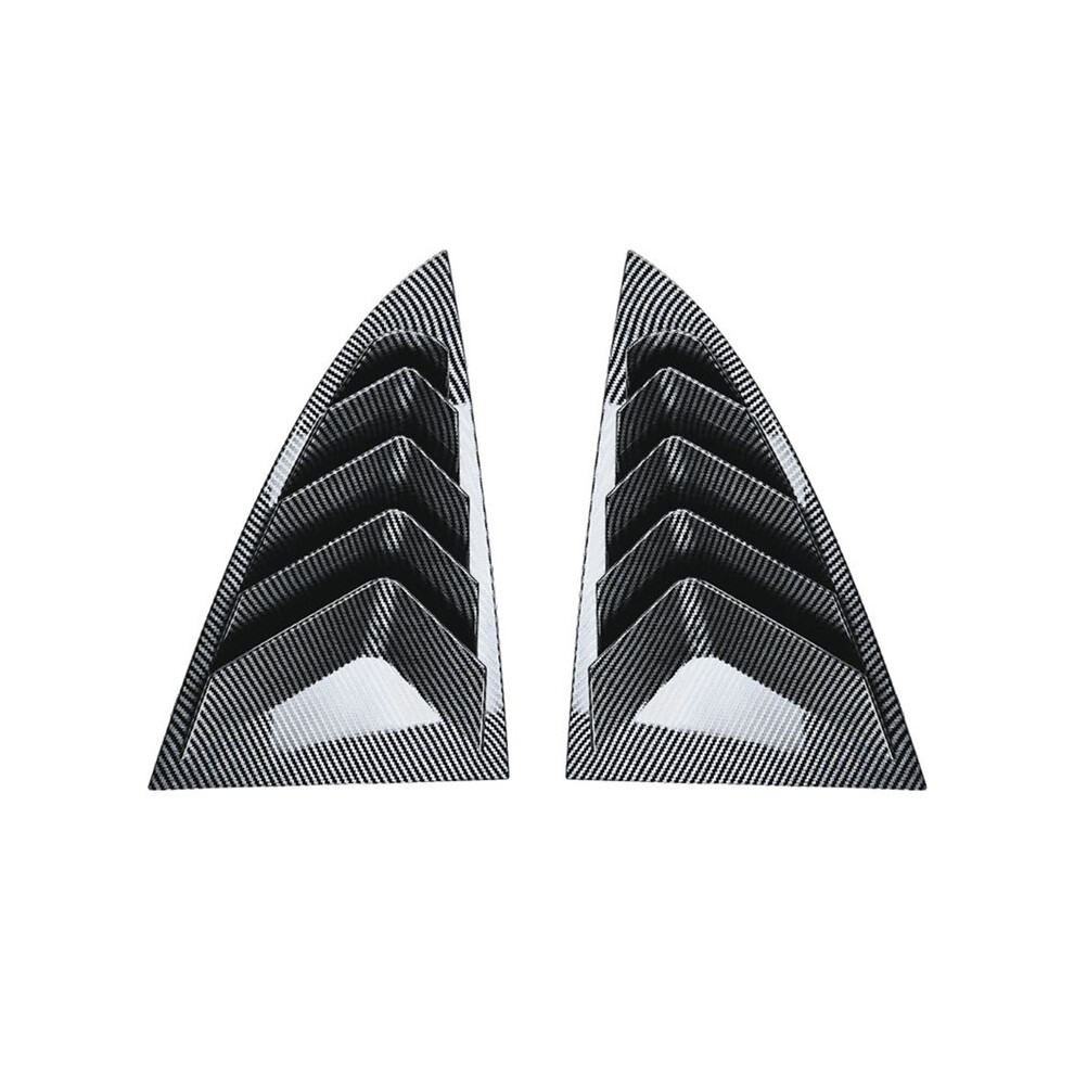 Rear Car Window Shutter Cover For Model 3 Highland 2024 Louver Side Vent Trim Triangle Accessories, Carbon 6031368551594