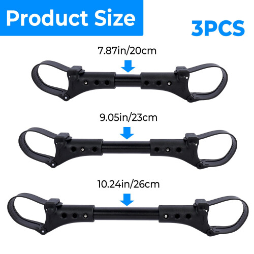 3pcs Stroller Connectors Set, Adjustable Twin Baby Pushchair Linker, 1