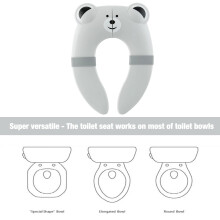 PandaEar Toilet Seat Cover Folding Travel Toilet Seat for Children an