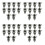 40PCS Sill Trim Side Skirts Bumper Fastener Clip for   Cooper 2