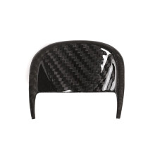 Car Interior Dashboard Clock Decoration Frame Carbon Fiber Modified Sticker for Ghibli 2014-2021 Black