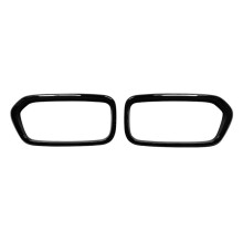Front Bumper Grille Frame Cover Trim Racing Middle Net Frame Trim for X2 Series F39 2018-2021 Glossy Black