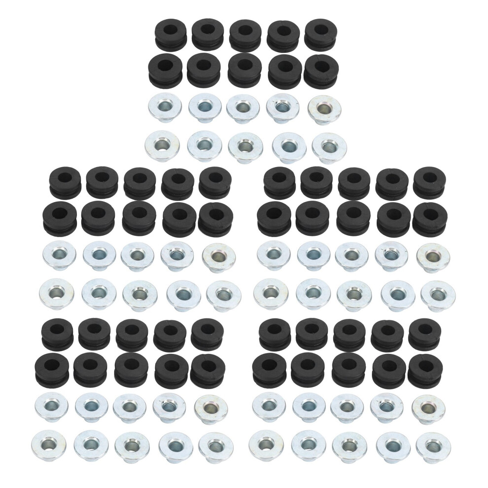 50Pcs Motorcycle Rubber Grommets For For For For Fairings Black 6032003092106