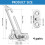 BREANIFULL 4 Pairs Window Restrictors Locks Window Restrictor Hook 2