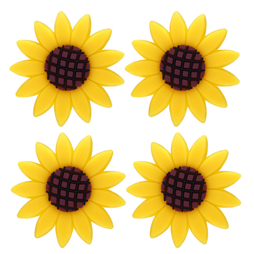 4 Pcs Car Sunflower Accessories Car Air Freshener Sunflower Air Vent Clips Air Vent Decorations Perfume For Cars 6034021359759