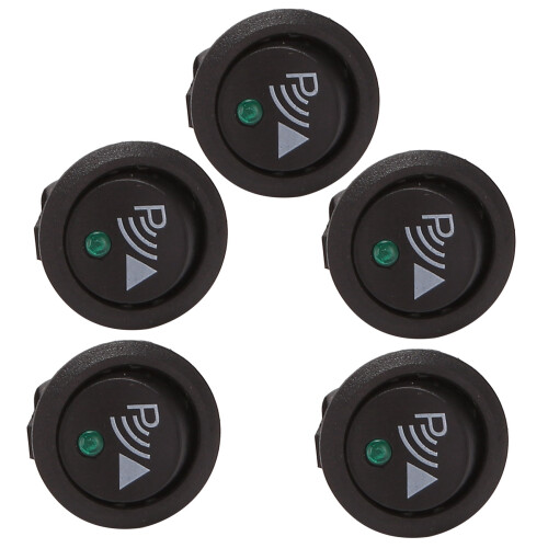 5X Round 3 Pin Rocker / Parking Off  Front Rear Walking Sensor