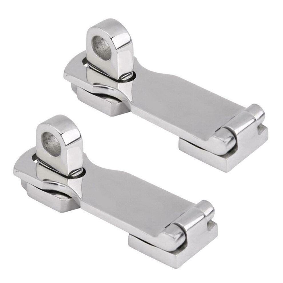 2X Stainless Steel Flush Door Hatch Compartment Folding Bending Hinge Casting For Boat Marine Boat Accessories Marine 4711164221496
