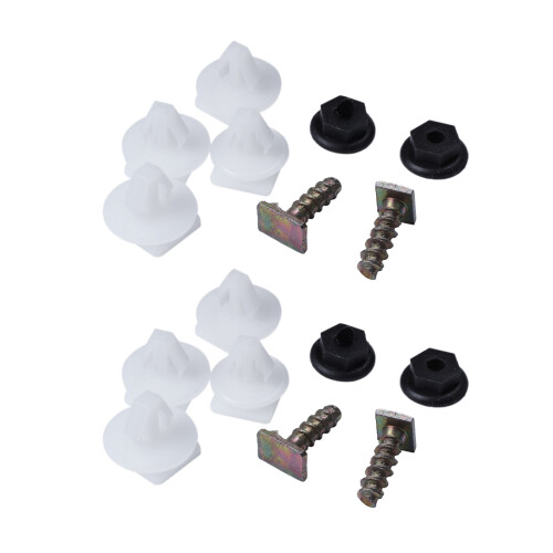16Pc Front Wheel Arch Trim Clips Plastic Metal Screw Nut Set for  Corsa C