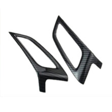 2PCS for Focus MK3 2012-2014 Carbon Fiber Color ABS Interior Dashboard Air Conditioner Vent Outer Frame Trim