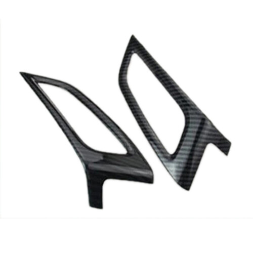 2PCS for  Focus MK3 2012-2014 Carbon Fiber Color ABS Interior Dashboard Air Conditioner Vent Outer Frame Trim