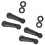 6 Pcs Gray Plastic Universal Car Window Winder Cranks Handle Lever 1