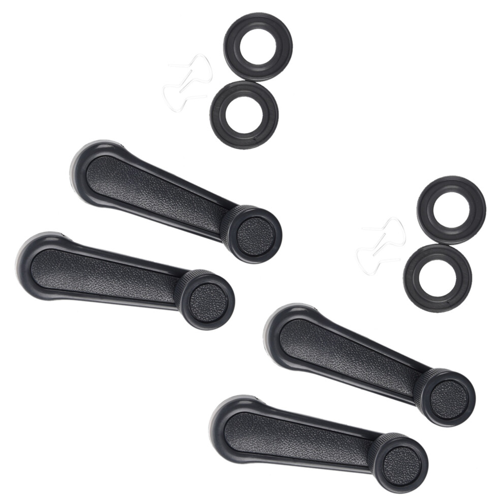 6 Pcs Plastic Universal Car Window Winder Cranks Handle Lever Gray 6031406080703