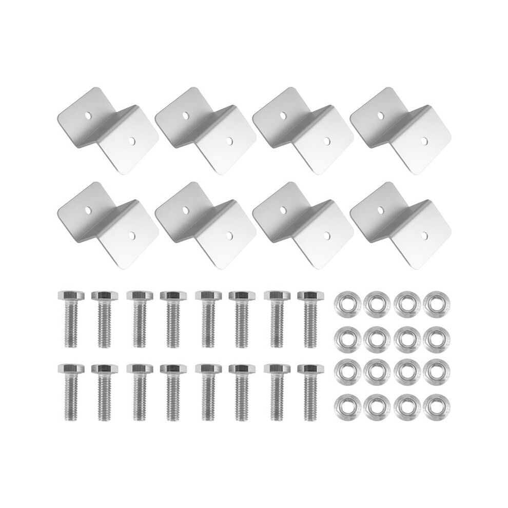 8Pcs Solar Panel Mounting Bracket Z Style Aluminum Alloy Roof Support Caravan Solar System Installation Accessories 6031170305248