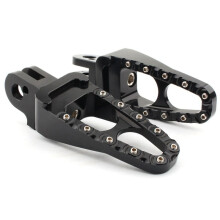 Poggiapiedi Posteriore per Moto Pedane Pedane Pedali per 01-15 Bonneville T100 T900 04-15 Trunxon 1200 Nero