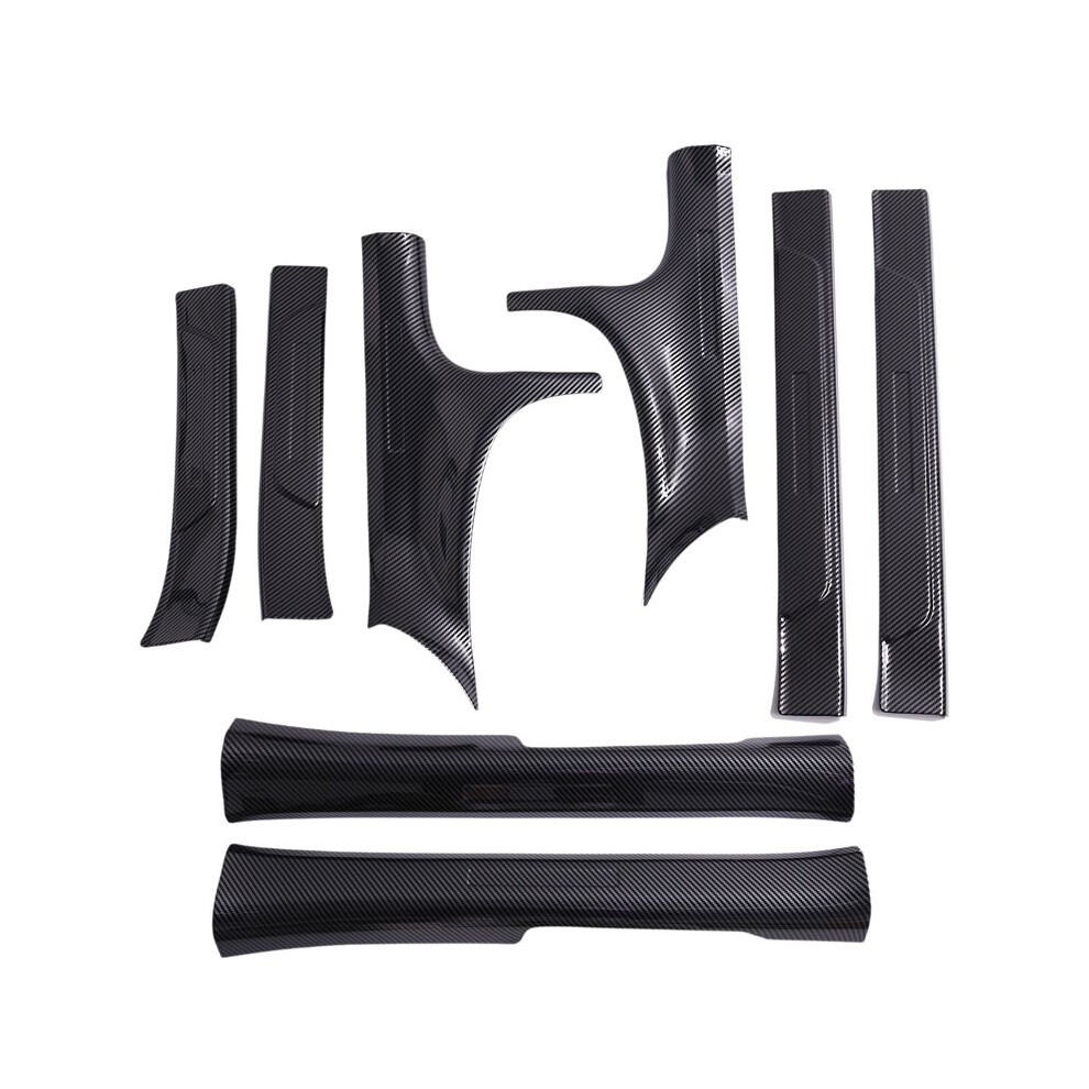 Inside + Outside Door Sill Guards Door Sill Entry Guard Decor Carbon Fiber Color For Seal / Atto 4 Light 4712872066034