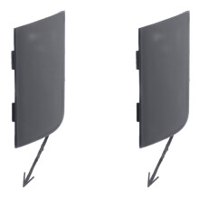 2X Front Bumper Tow Hook Eye Cover for- A6 C6 2005-2008 4F0807441