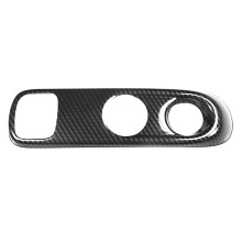 Carbon Fiber Gear Shift Knob Panel Frame Cover Trim for - 451 Fortwo Car Interior Styling