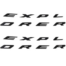 16X 3D Letters ABS Front Hood Emblem Explorer Sport Hood Letters Stickers for Explorer 2011-2020( Matte Black)
