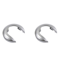 2 Pièces Poignée de Porte Intérieure de Voiture Poignée écusson pour Tiida 2005-2010 1.6 LIVINA NV200 Geniss Gris Argent
