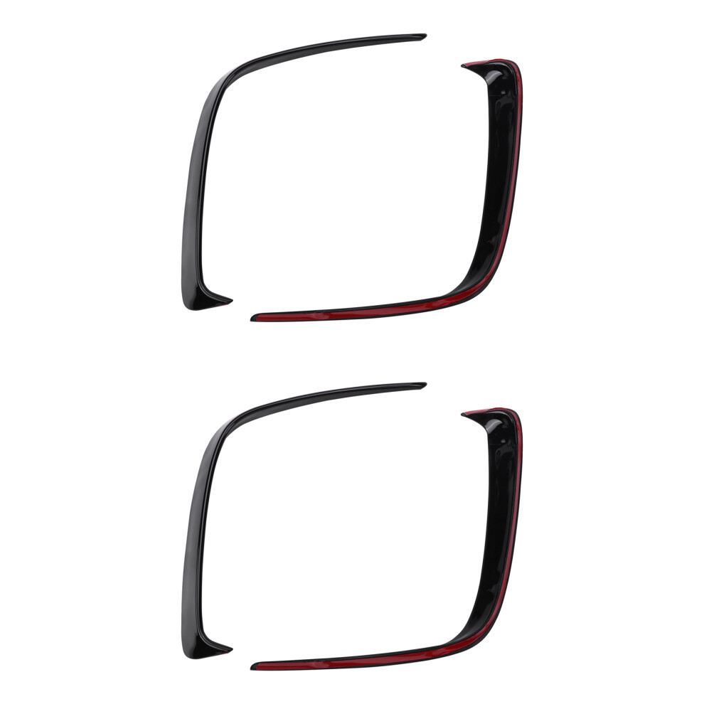 2Pair Car Abs Rear Bumper Splitter Spoilers Canard For For W176 A200 A250 A45 For Amg 2013-2016 Black 6134220601663