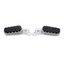 Motorcycle Front Footrest Foot Rests for TIGER 850 SPORT TIGER 900 PRO RALLY Tiger 1200 Footpegs Pedals Silver