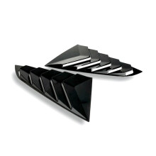 Car Rear Side Window Louver Cover Trim for Mustang S650 2024 Accessories Black
