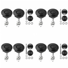 8 PCS Push Button Quick Release Hood Bonnet Pins Lock Clip Car Bumper Kit