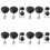 8 PCS Push Button Quick Release Hood Bonnet Pins Lock Clip Car Bumper  Kit 1