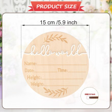 Baby Announcement Sign 59 Inch Wooden Hello World Baby Sign Newborn We