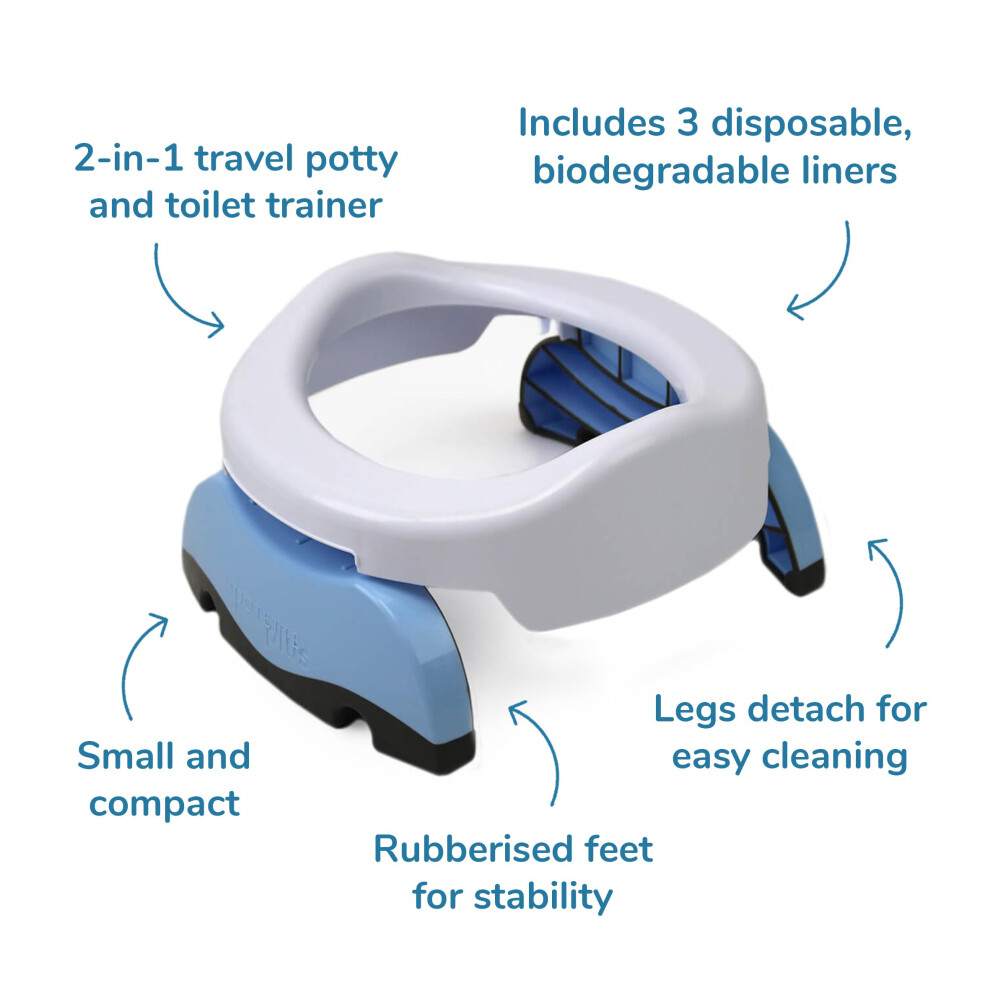 Potette Plus 2In1 Compact Universal Potty And Toilet Training Seat Aw