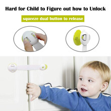 SMBOX Child Safety Cupboard Latch 6 Packs Stick On for Kitchen Self Ad
