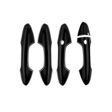 Car Outer Side Door Handle Cover Trim for 2024+ Exterior Door Handle Trim Accessories Bright Black