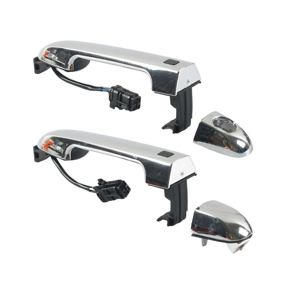 Left & Right Exterior Door Handle Set 82651-1M210, 82661-1M210 For Forte Koup 2010-2013 Silver 6032343631805