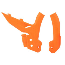 Motorcycle Frame Guard Cover Protector for XC SX XCF SXF 125 250 300 350 400 450 2023 2024 EXC EXCF XCW 125-500(Orange)